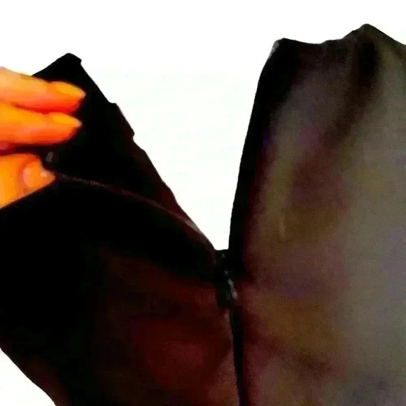 Do+Be Sleeveless Black Dress Scoop Neck. Large Waist Tie. Size M. LBD Career - Picture 3 of 7